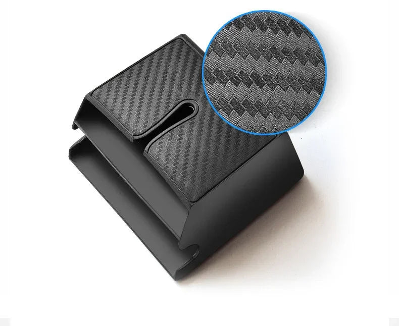 Organisateur de siège intérieur de voiture adhésif multifonctionnel, boîte de rangement pour téléphone portable, grande et petite, pour espaces restreints.