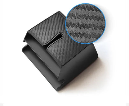 Organisateur de siège intérieur de voiture adhésif multifonctionnel, boîte de rangement pour téléphone portable, grande et petite, pour espaces restreints.
